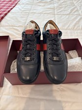 Sneakers Bally Eron/46 nuove in vitello blu "difficili da trovare" indossate solo una volta