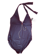 RALPH LAUREN - NEU - super Damen Badeanzug Einteiler Blau Gr. UK  16 ( EU 42 )