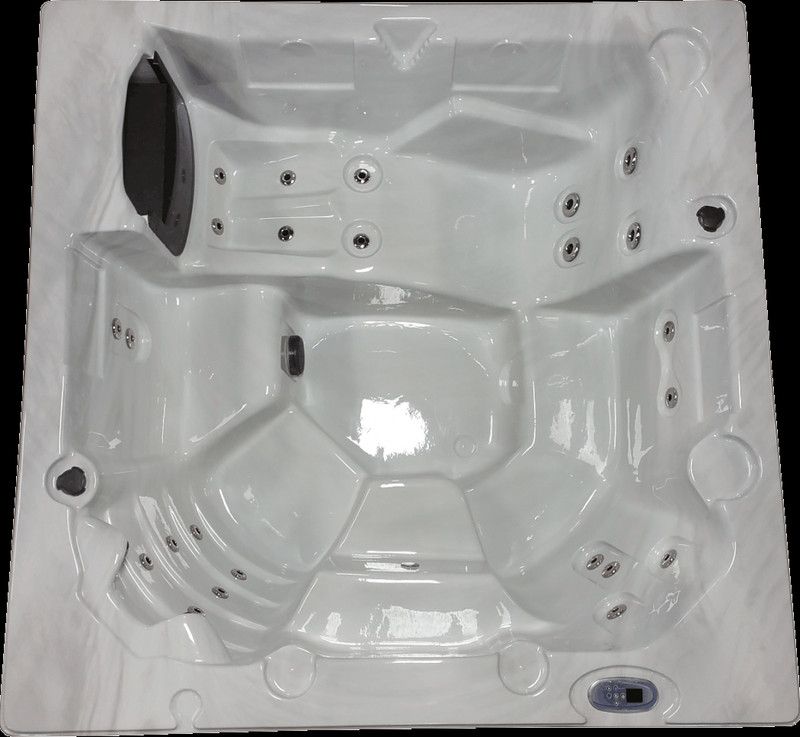 PCS6450 - 6 Person Outdoor Whirlpool Lounger Spa Hot Tub with 26 Therapy Jets