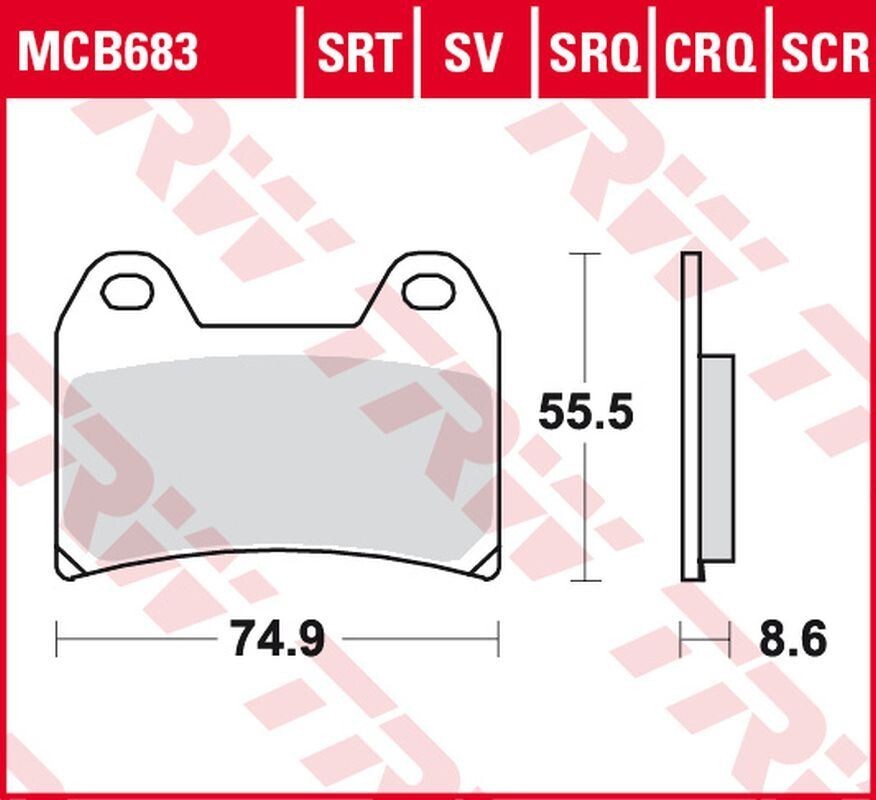 Plaquettes de frein ZF KH244 Sinter Track pour Aprilia RS 250 et RSV 1000 Mille