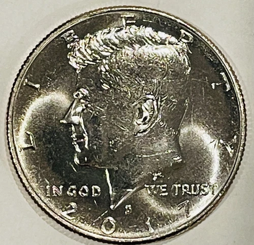 2017-D KENNEDY HALF DOLLAR (ONE) FROM MINT BAG BU UNCIRCULATED UNGRADED