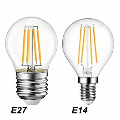 BEST 6 PCS 6W LED LIGHT BULBS Golf Ball Clear bulbs ES E27 SES E14 Warm White