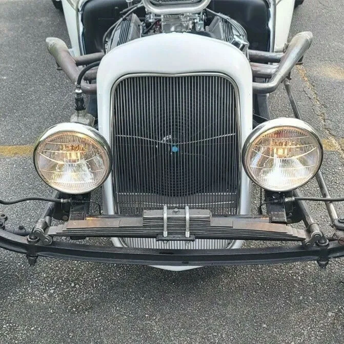 For Ford Model BB B 18 1932 Stamped Steel Grille Front Grill Shell Smooth Black Foto 3 de 4