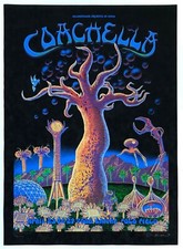 MINT & SIGNED Roger Waters Jack Johnson 2008 EMEK Coachella VELVET Poster 13/50