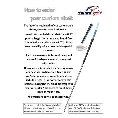 Graphite Design Tour AD CQ 5 Graphite Shaft + Adapter & Grip | eBay