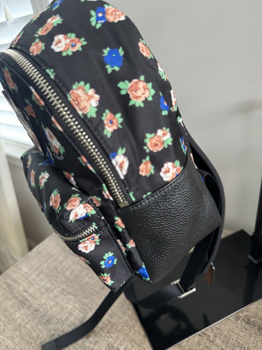 NWT COACH CHARLIE MINI BACKPACK IN TEA ROSE FLORAL PRINT  display picture 3