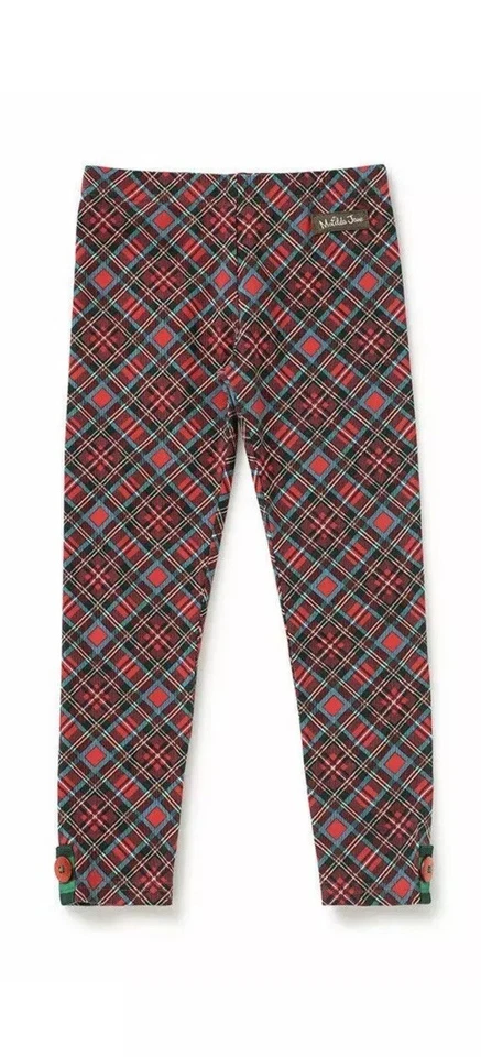Matilda Jane In The Present 红色格子打底裤全新带标签 6 码圣诞节 — 第 3/3 张图片