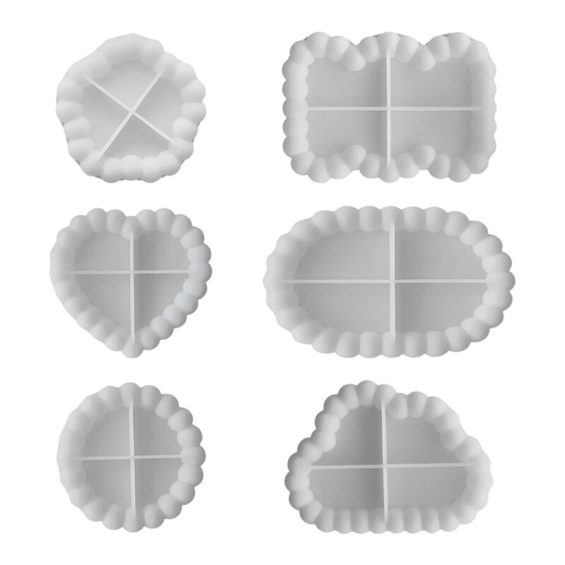 Resin Tray Molds Silicone Jewelry Tray Molds Multishape Epoxy Resin Casting Mold