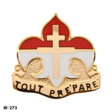 2nd Army  ~ Tout Prepare ~ US Army DUI Crest Pin ~ Vanguard ~ NEW