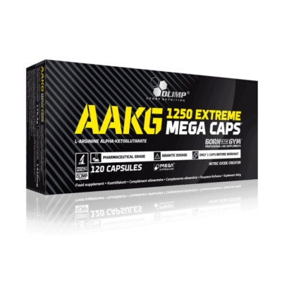 Olimp AAKG Extreme Megacaps Hochwertig Fitness Training - 120 Kapseln