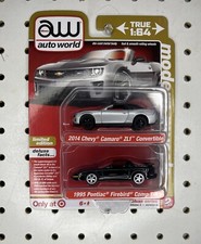 Aw Auto World 2014 Chevy Camaro And 1995 Pontiac Firebird Die-cast metal Body
