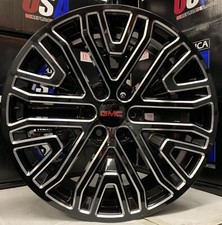 24 Gmc Sierra Yukon Mesh Style Black Milled Wheels Chevy Tahoe Silverado 6lug
