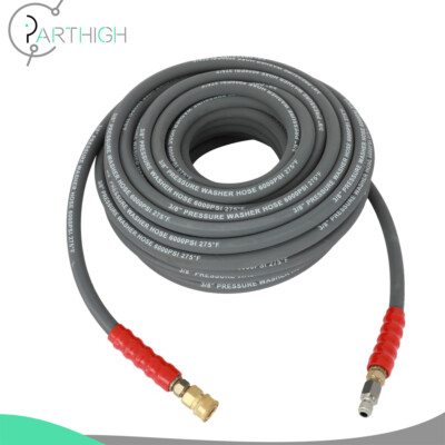 #ad 3 8quot; x 100ft 6000psi Hot Water Pressure Washer Hose 2 Braid R2 Gray $115.75