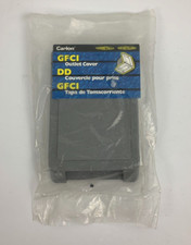 Carlon GFCI Outlet Cover Non Metallic E98GFCN Weatherproof Easy Install Gray NEW