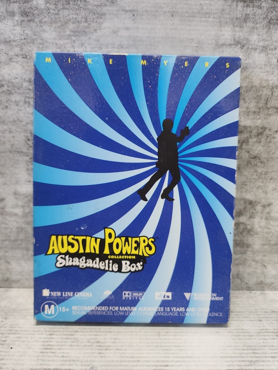 Austin Powers Collection Shagadelic Box DVD 3 Movie Disc Set Mike