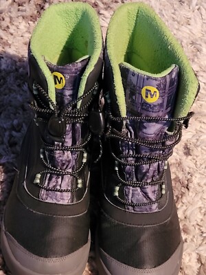 MERRELL WINTER SNOW BOOTS BIG BOYS SIZE 6