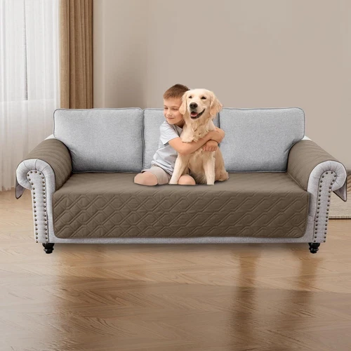 Sitz Sofabezug Wasserdicht Möbel Schonbezug mit Stauraum Sofakissen - Bild 18 von 50