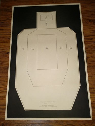 USPSA Target Paper Pistol Rifle Full size - use as template for ...