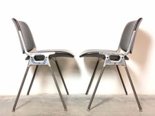 2 Sedie DSC106 Blk ANONIMA CASTELLI anni60 VINTAGE  design HOME CHAIR FORNITURE