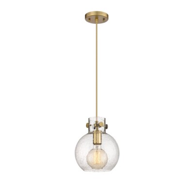 Innovations Newton Sphere 1-Lt 8'' Cord Pendant, BB/SG - 410-1PS-BB-G410-8SDY