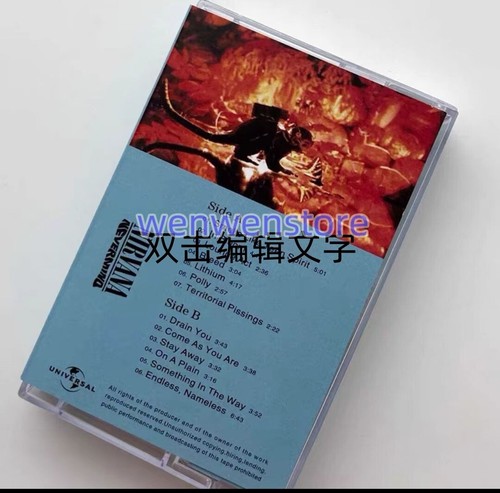 NEW 4pcs Nirvana Nevermind Album Cassette Tape Songs Cassette MUSIC Tapes - Picture 10 of 10