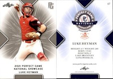 LUKE HEYMAN 2021 LEAF PERFECT GAME 