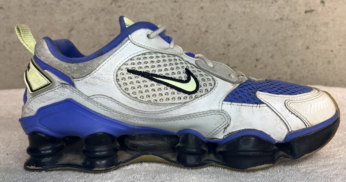 NIKE SHOX TL NOVA WHITE SAPPHIRE BLUE RUNNING SHOES CV3602-100