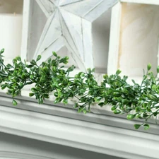 6' Indoor/Outdoor Green Artificial Boxwood Garland