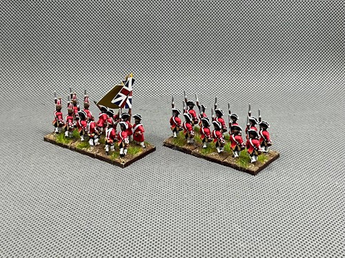 15mm SYW Sette Anni Guerra Dipinto Britannico 27° Piede BA33 - Foto 6 di 11