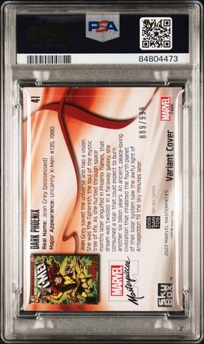Dark Pheonix #41 PSA 6 Variant Cover 2022 Marvel Masterpieces - Picture 2 of 3