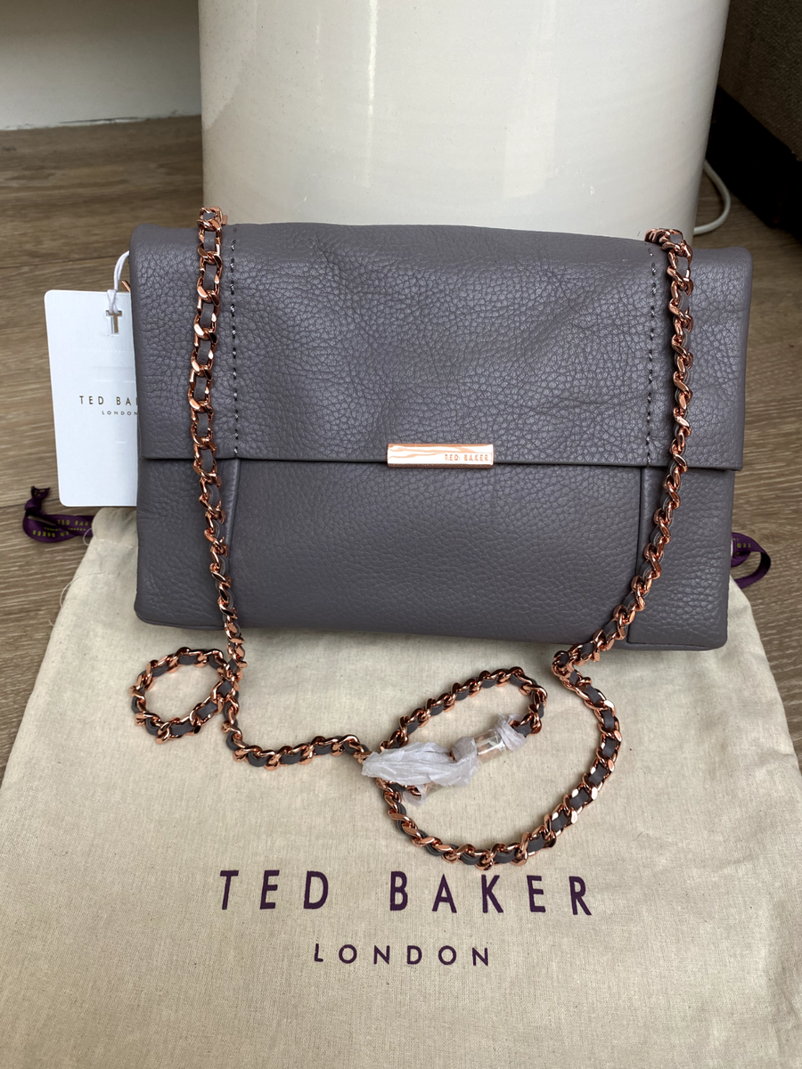 HOT Ubuy Ted Baker Parson Soft Leather Crossbody NEW TED