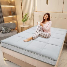 NAIZEA 4" Thicken Tatami Mat Sleeping Pad Foldable Roll Up Mattress Japanese Pad