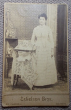 Mt.Carrol Illinois Cabinet Portrait Victorian Mom  Child: Minnie George Hummel