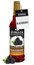 Syruvia Blackberry Syrup 25.4 fl oz, Premium Flavoring for Beverages & More