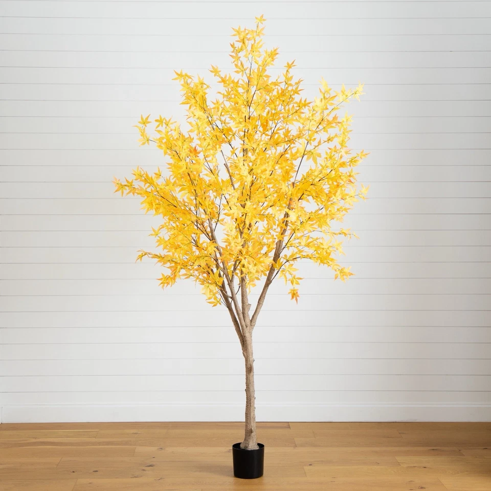 Árbol de otoño artificial de arce de 9’ decoración del hogar. Venta al por menor $499 Foto 2 de 4