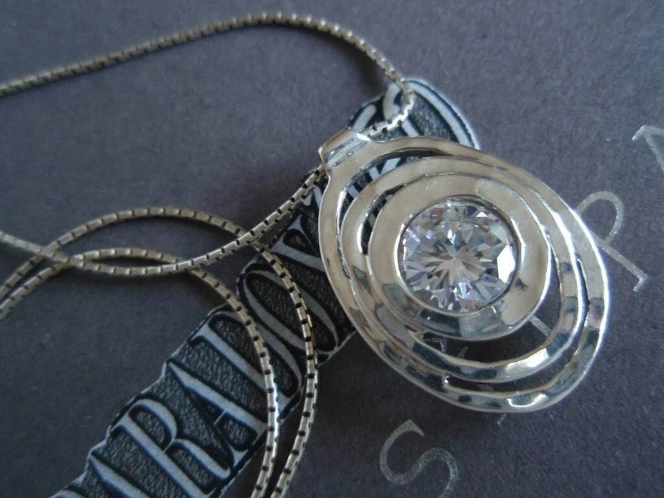 Collar SILPADA RETIRADO Plata Esterlina 925 Ojo de Toro Circonita Cúbica Circonita N1338 LA Foto 2 de 4