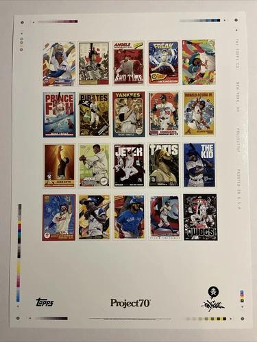 Topps Project 70 Quiccs Gold Stamped Limited Ed. 18X24 Poster