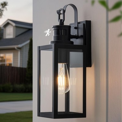 FTL Wandlampe Laterne Aussen mit Bewegungsmelder, 3 Beleuchtungsmodi Aussenla...
