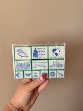 Inkadinkado Foam And Rubber Stamps Ecology Vintage for Arts  Crafts