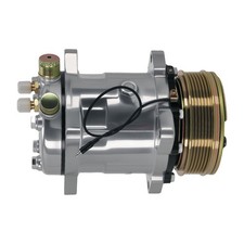 Ac Compressor With Clutch For Sanden 508 5h14 6-groove Belt R134a 12v 618567