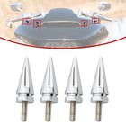 4X Chrome Windshield Trim Mounting Screws Spike Bolts For Harley Road Glide 98
