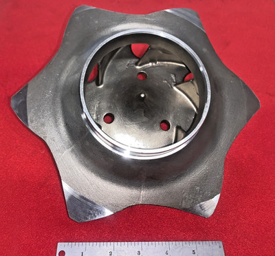Impeller, for Durco Mk II, MkIII 4x3-10H, Item AP103RV, P/N MY36877A D4, 316 SS