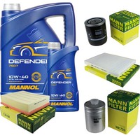Mann Inspektionspaket 6L Mannol Defender 10W-40 FüR VW Passat 2.8 4Motion