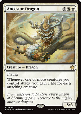 MTG - Ancestor Dragon - Foundations - NM - EN - NonFoil