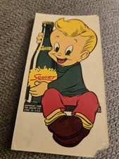 Original 1948 Drink SQUIRT Soda Pop Decal Sticker Window Glass Inside Outside