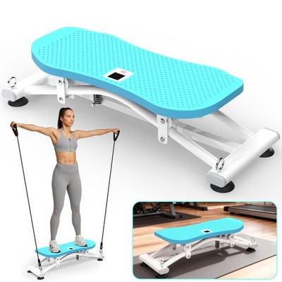 Home Gym Sliding Ski Simulator Machine with Resistance Bands & Non-Slip Base