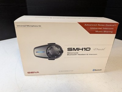 Sena SMH10D-10 Motorcycle Bluetooth Headset / Intercom (Dual), Black Read Descri