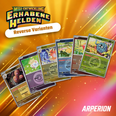 Pokémon Erhabene Helden xASC Deutsch Reverse Holo Einzelkarten Auswahl NM