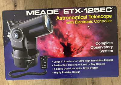 Meade ETX-125EC 127mm Altazimuth Catadioptric Computer Telescope 500X