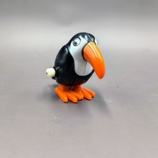 Vintage Tomy Pocket Pets Toucan Bird Wind-up Toy from 1977 with Googly Eyes